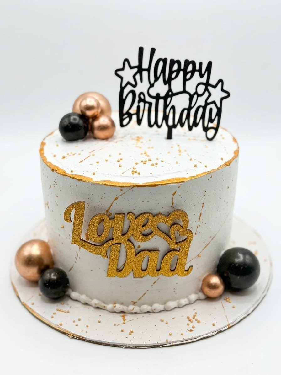 Luxury Love Dad Birthday Cake
