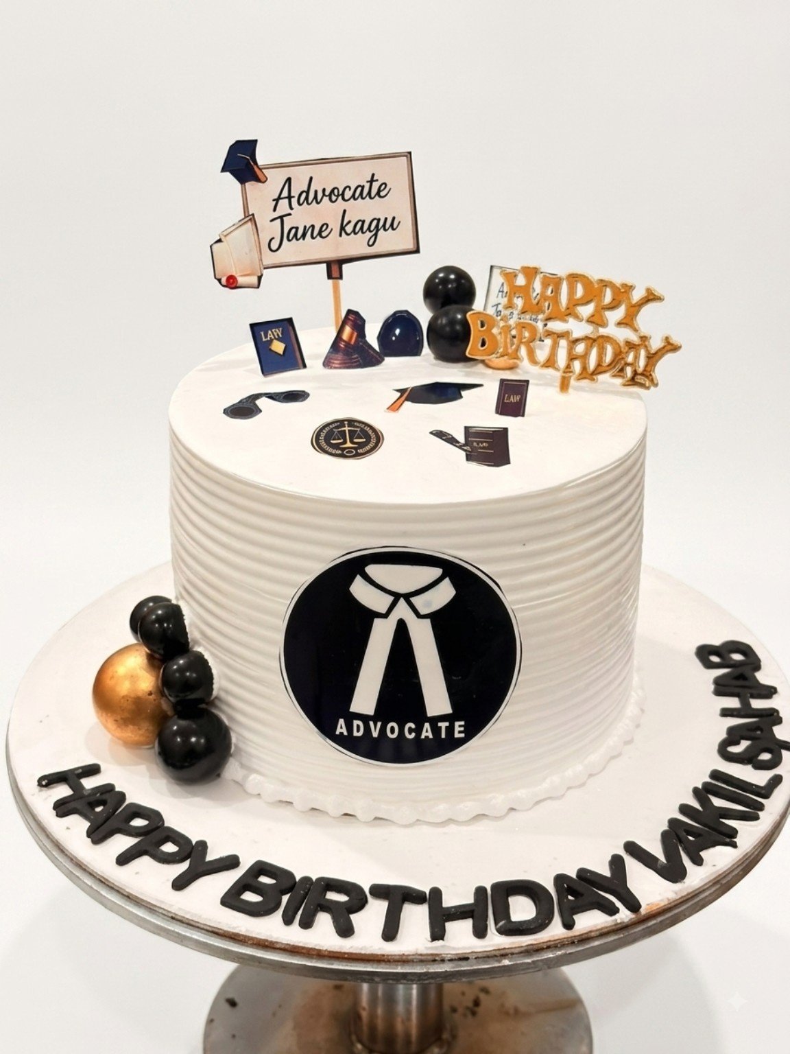 Advocate Theme Truffle Cake