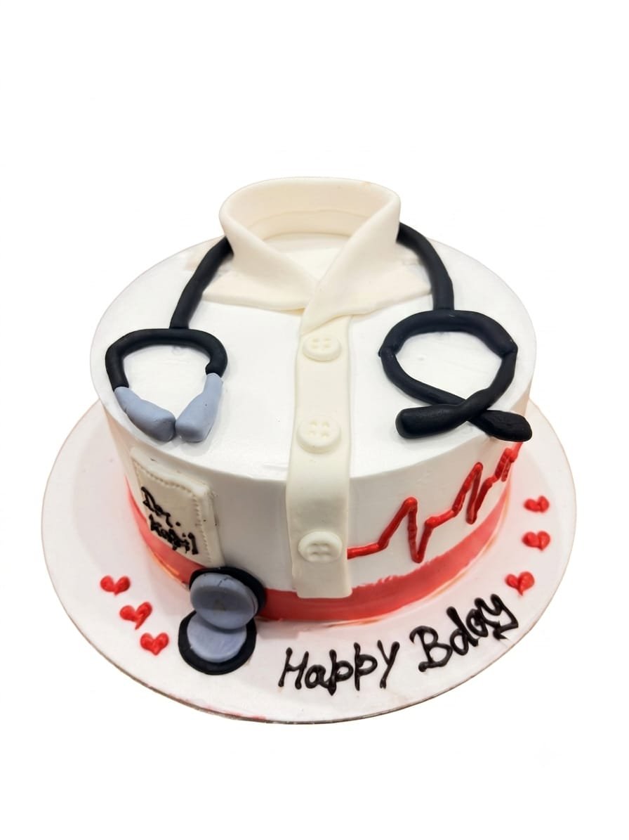 Doctor Theme Cake 🩺🎂